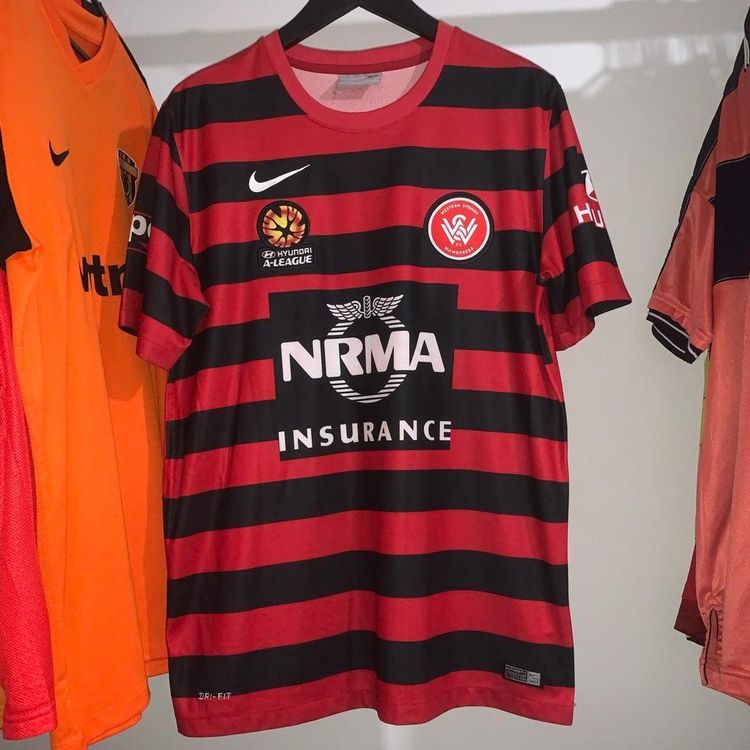 Mens Western Sydney Wanderers 2014/15 Nike Home Football Shirt Large