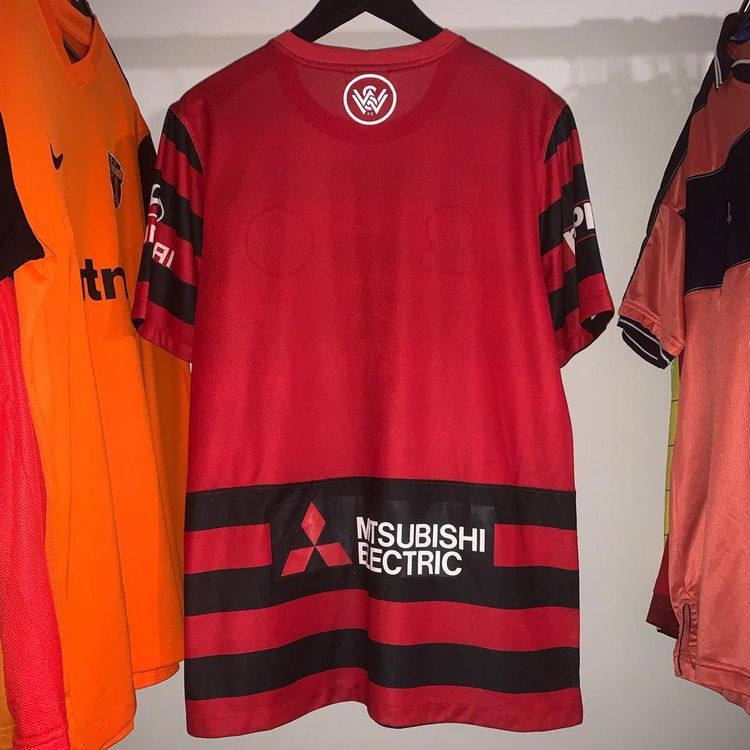Mens Western Sydney Wanderers 2014/15 Nike Home Football Shirt Large 2