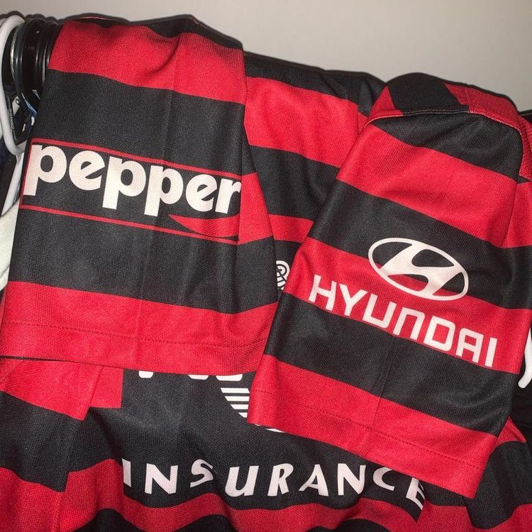 Mens Western Sydney Wanderers 2014/15 Nike Home Football Shirt Large 7