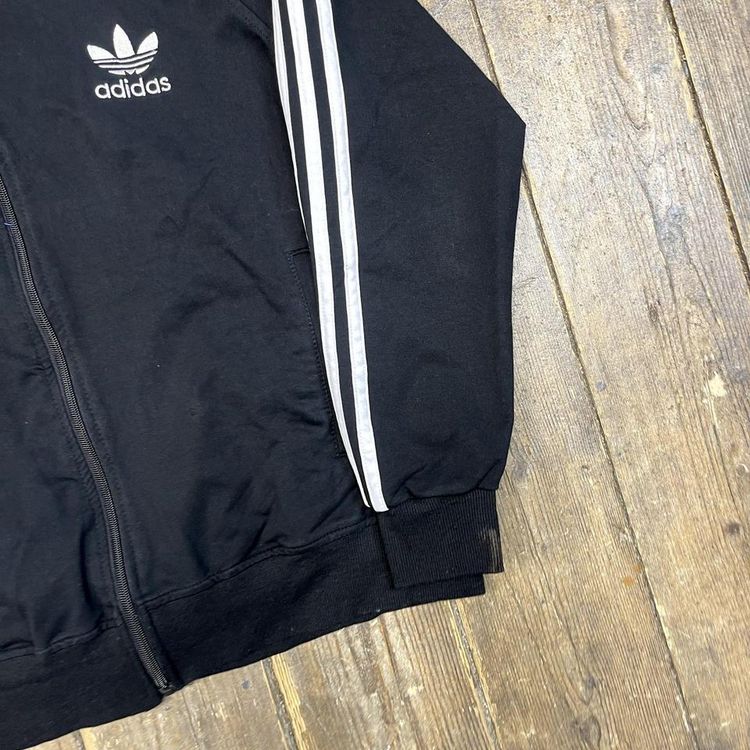 Adidas Sweatshirt Y2K Full Zip Sports Hoodie, Black, Mens Large image 5