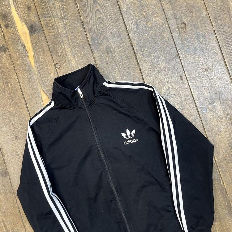 Adidas Sweatshirt Y2K Full Zip Sports Hoodie, Black, Mens Large image 3