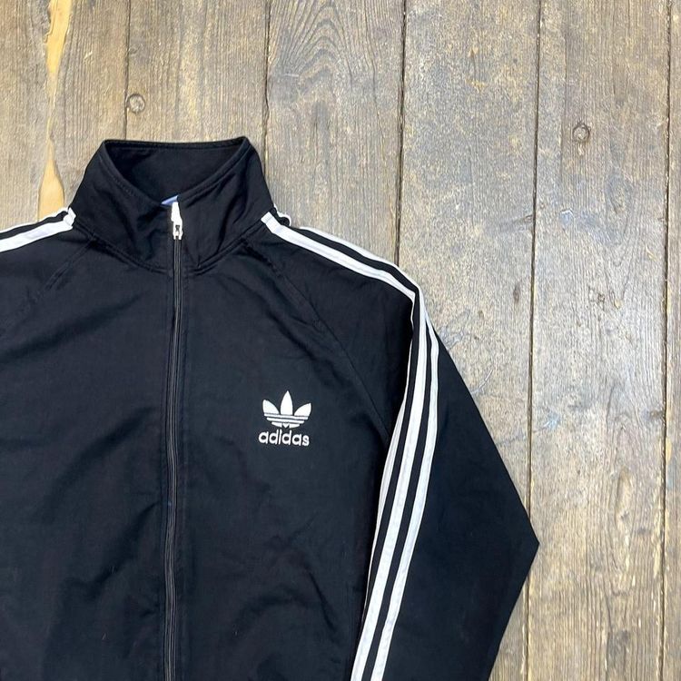 Adidas Sweatshirt Y2K Full Zip Sports Hoodie, Black, Mens Large image 2