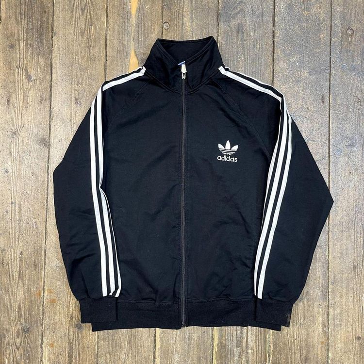 Adidas Sweatshirt Y2K Full Zip Sports Hoodie, Black, Mens Large image 1