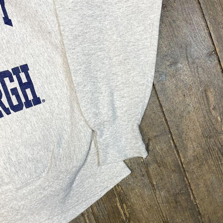 Lee Sweatshirt Pittsburgh College Reverse Weave 90s Vintage USA, Grey Mens Large 5