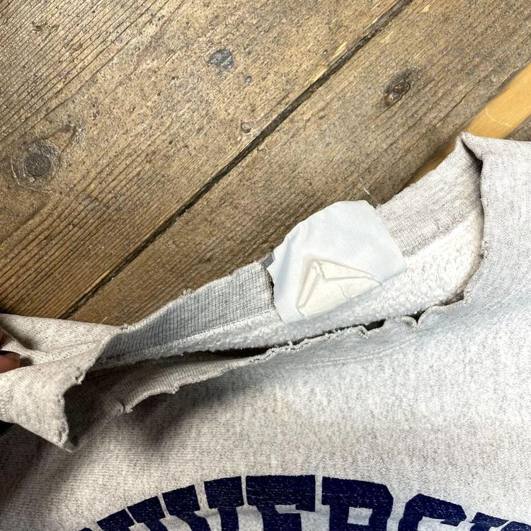 Lee Sweatshirt Pittsburgh College Reverse Weave 90s Vintage USA, Grey Mens Large 7