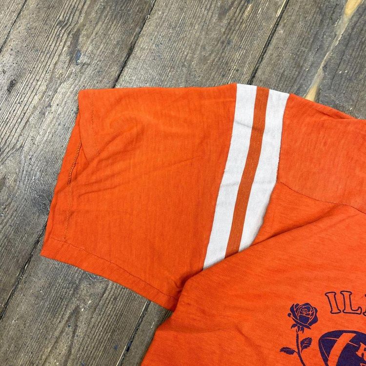 Collegiate Pacific Illinois Rose Bowl T-Shirt Vintage Tee, Orange Mens Medium 6