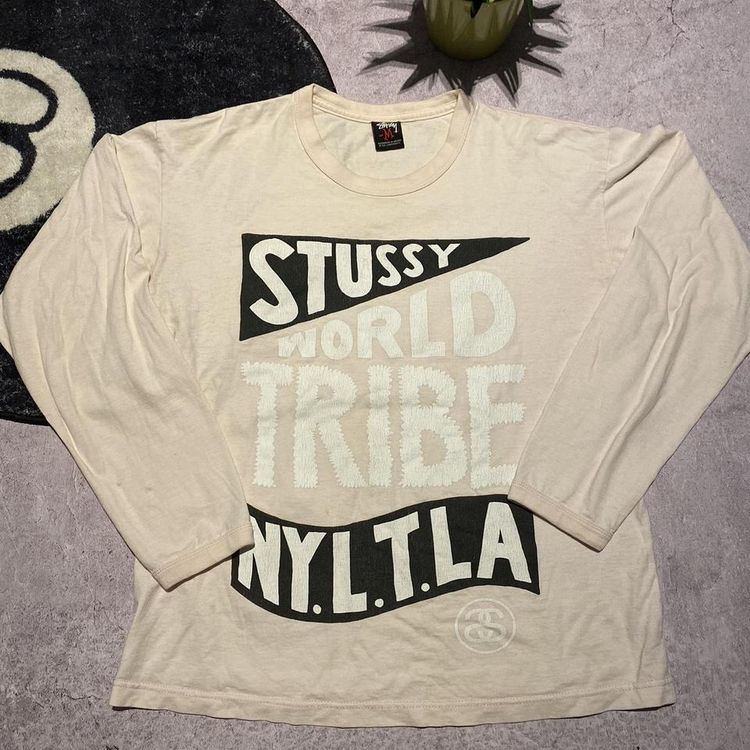 Old School Stussy World Tribe Long-sleeve T-Shirt