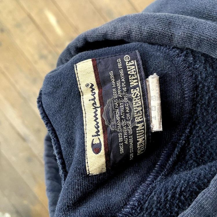 Champion Reverse Weave Hoodie College Sports Sweatshirt, Navy, Mens Small 7
