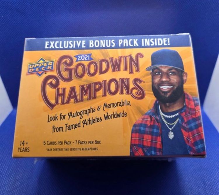 1 sobre Upper Deck 2021 Goodwin Champions Trading Cards Box image 1