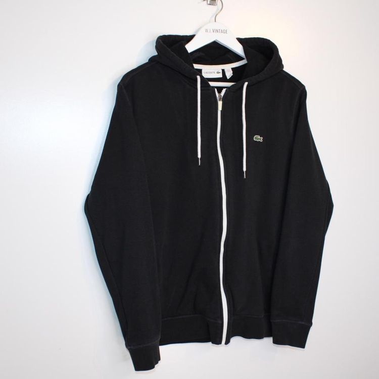 Immagine di Lacoste hoodie black size XL comes smaller more to a large. Nice heavy quality. 2
