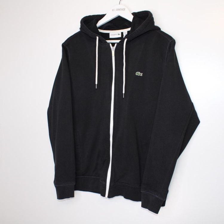 Immagine di Lacoste hoodie black size XL comes smaller more to a large. Nice heavy quality. 3