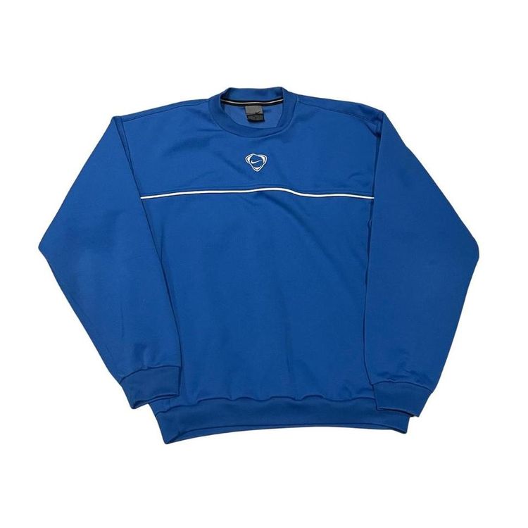Y2K blue Nike centre logo swoosh sweatshirt small