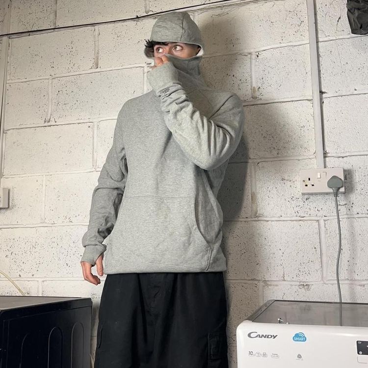Vintage Nike SB Skateboarding Graphic Balaclava Hoodie 3