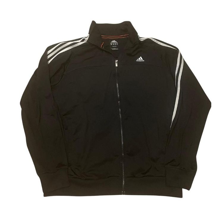 Y2K Adidas Three Stripe tracksuit jacket L/XL