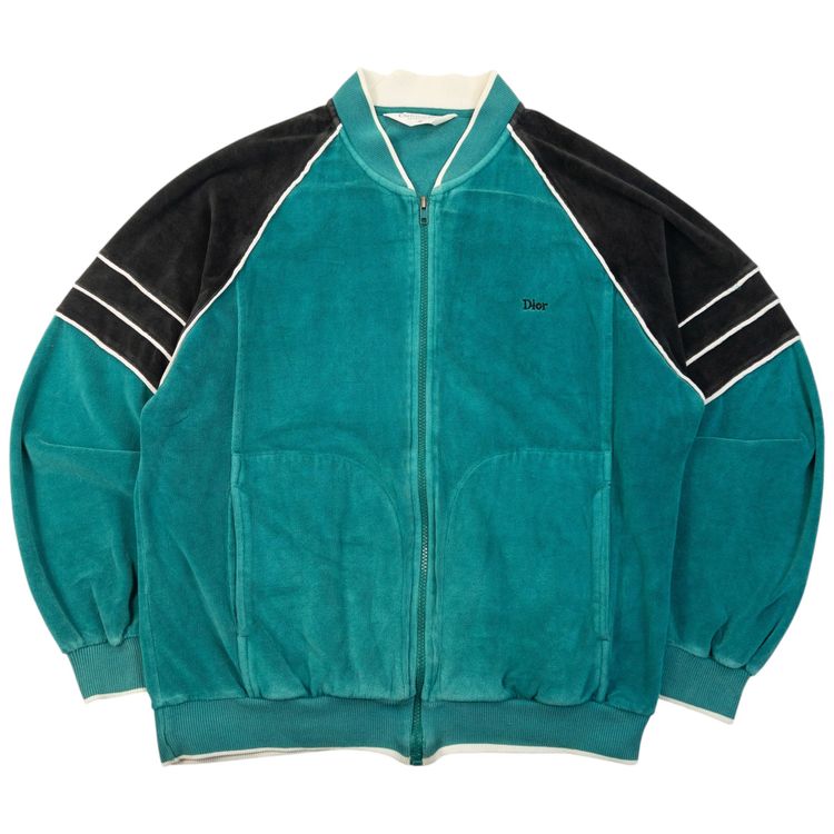 Vintage 90s Dior Monsieur Velour Track Jacket Size S image 1