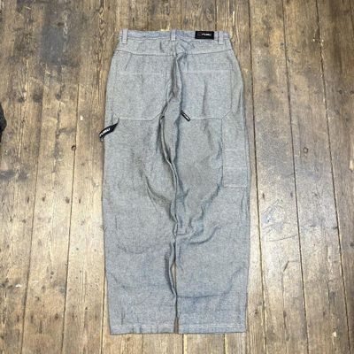 Fubu Jeans Skater Carpenter USA Y2K Vintage Denim Pants, Grey, Mens 34 2