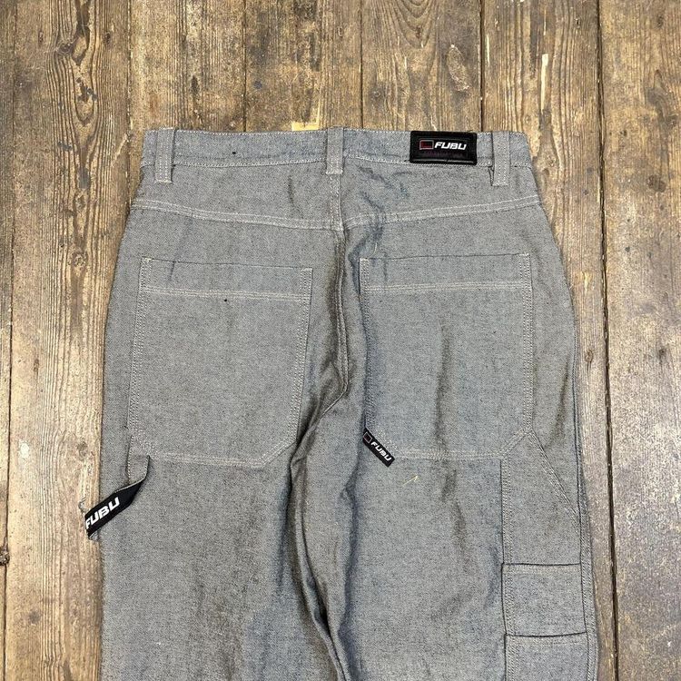 Fubu Jeans Skater Carpenter USA Y2K Vintage Denim Pants, Grey, Mens 34 6