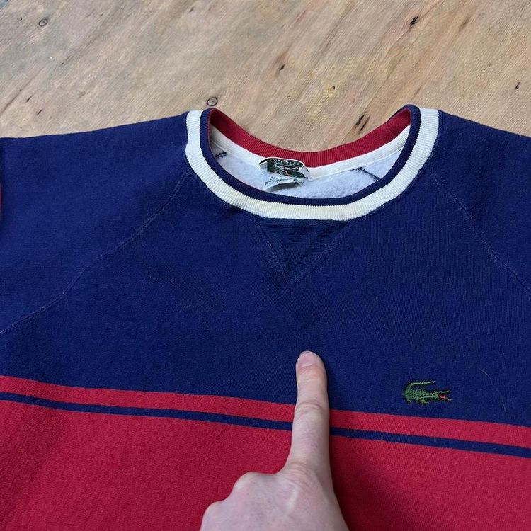 Vintage Izod Lacoste Two Tone Embroidered Sweatshirt image 8
