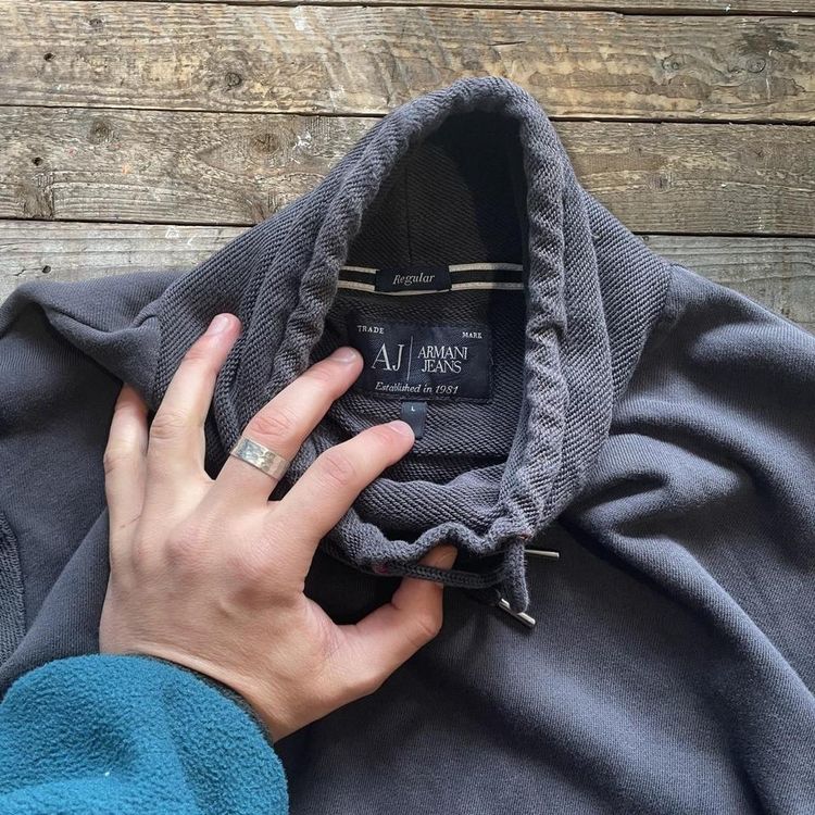 Vintage Armani Roll Neck Sweatshirt 4