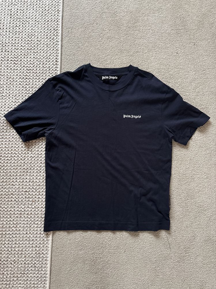 Palm Angels Navy Offset T-Shirt Small