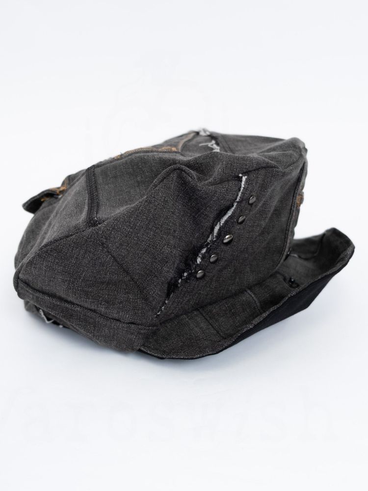 DISTRESSED DENIM BERET | MAJO TORIPURU image 10