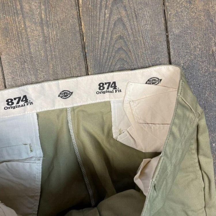 Dickies Trousers 874 Original Fit Carpenter Workwear Pants, Beige, Mens 36 4
