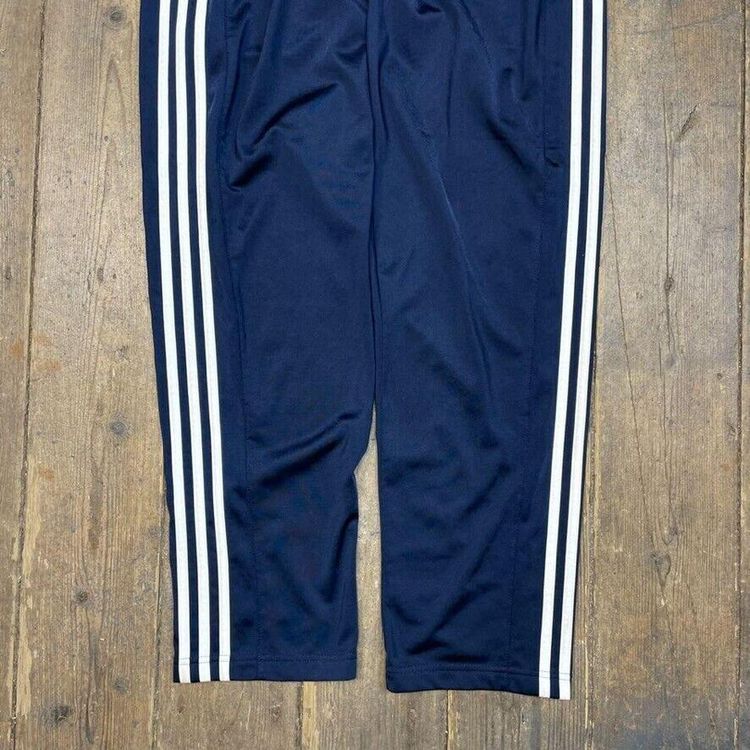 Adidas Track Pants Vintage Y2K Straight Leg Sports Joggers, Navy, Mens XL 7