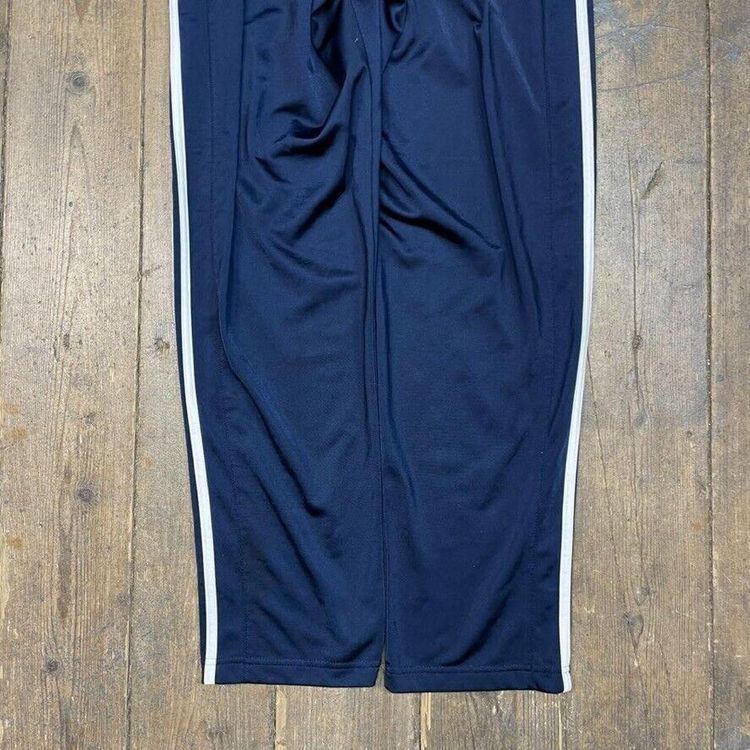 Adidas Track Pants Vintage Y2K Straight Leg Sports Joggers, Navy, Mens XL 8