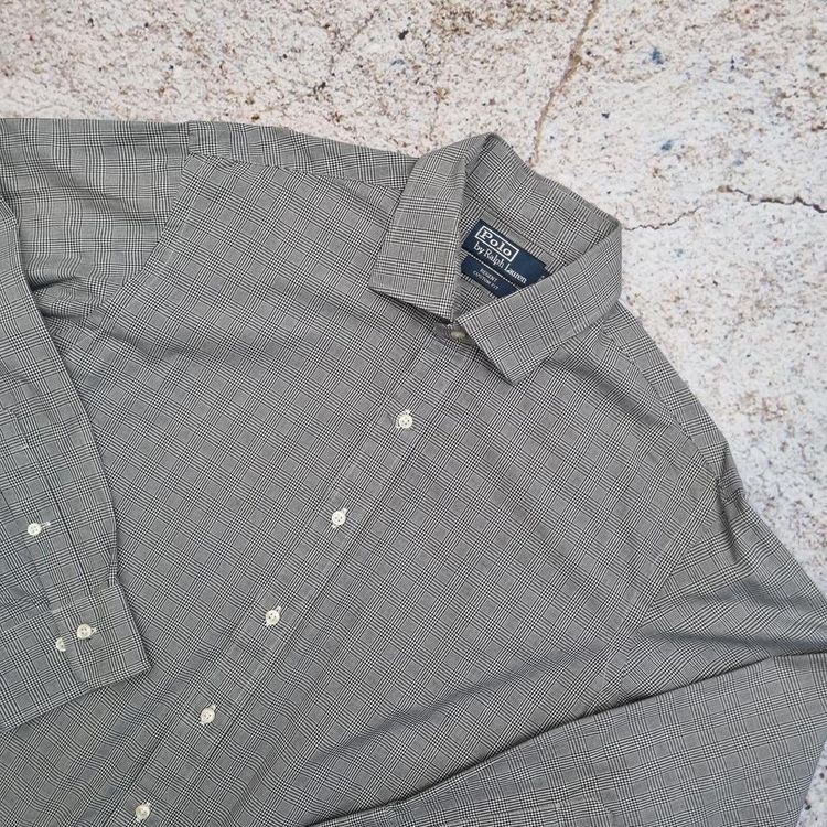 Ralph Lauren DRESS SHIRT REGENT CUSTOM FIT CHECK - Black - Size 17 32 33 image 2