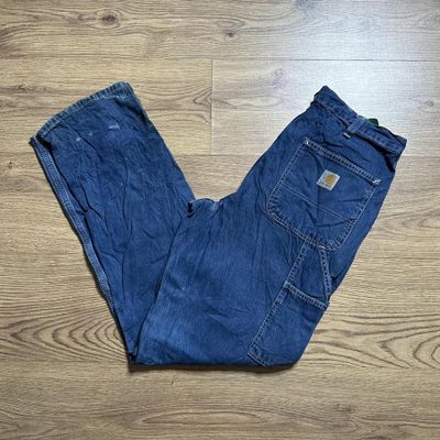 Blue Carhartt Carpenter Trouser 00s Dungaree Fit 1