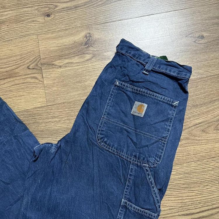 Blue Carhartt Carpenter Trouser 00s Dungaree Fit 2