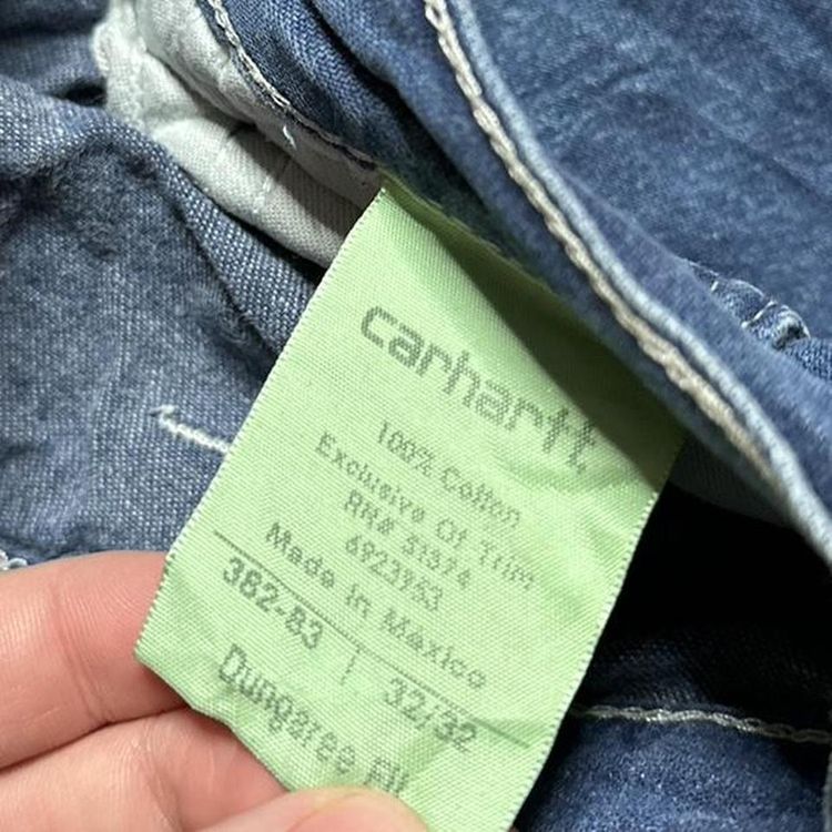Blue Carhartt Carpenter Trouser 00s Dungaree Fit 5