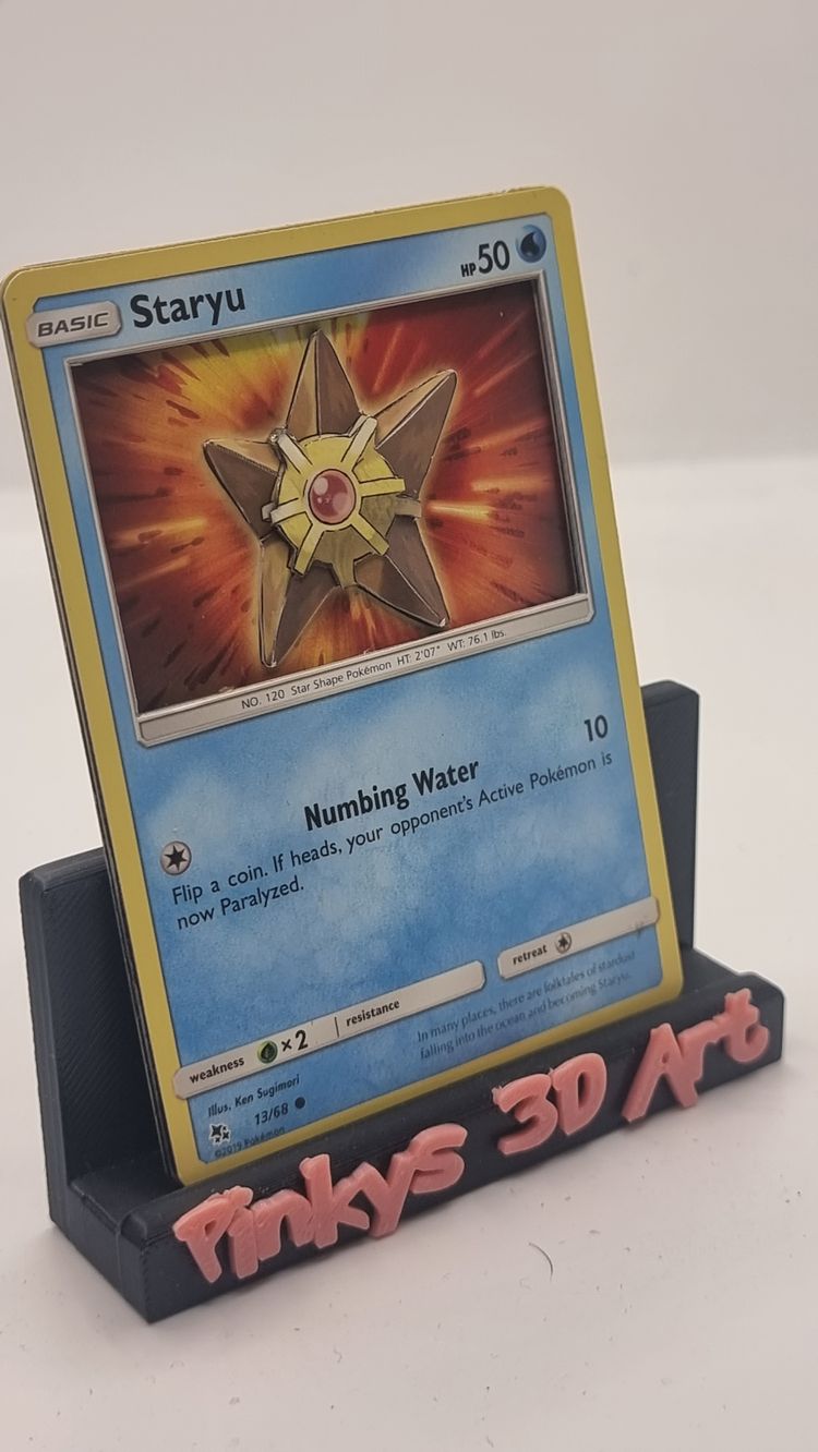 Staryu Pokémon 3d art Card  image 1