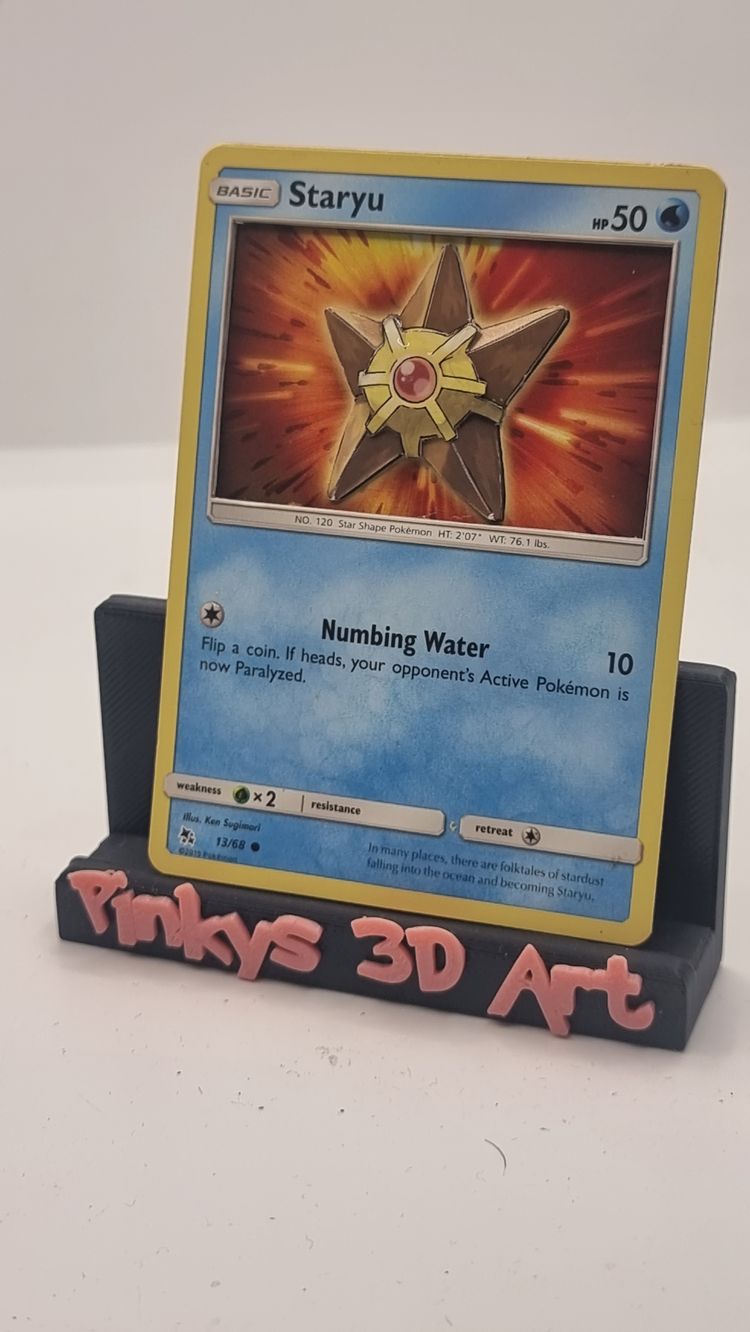 Staryu Pokémon 3d art Card  image 2