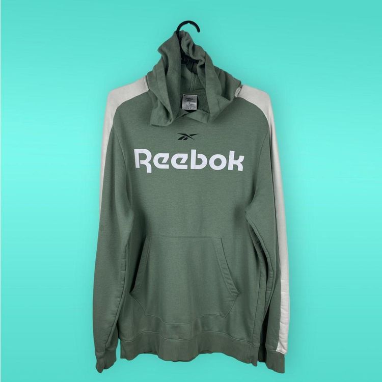 Reebok Reebok Pull Over Two Tone Big Logo Hoodie Large product image