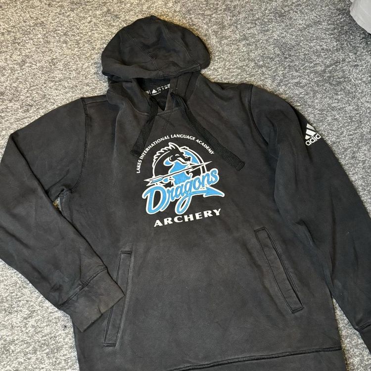 Adidas Mens black Adidas sportswear hoodie product image
