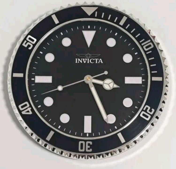 Invicta Pro Diver Black Wall Clock