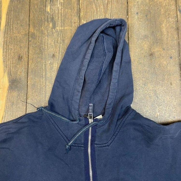 Nike Air Hoodie 100% Cotton 90's Full Zip Sports Sweatshirt, Blue, Mens Medium 5