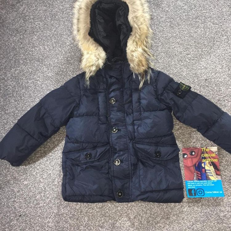 Stone Island Junior Stone island junior age 2 parka with fur trim product image