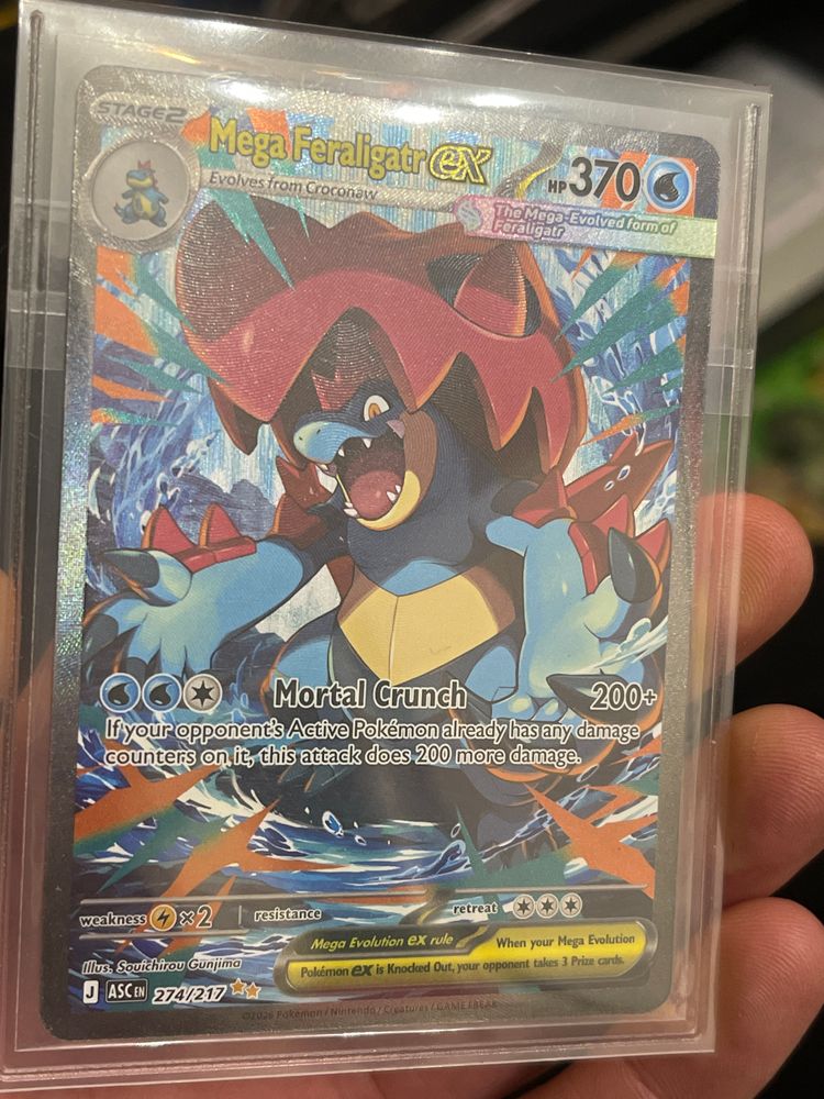 Mega Feraligatr Ex Trading Card