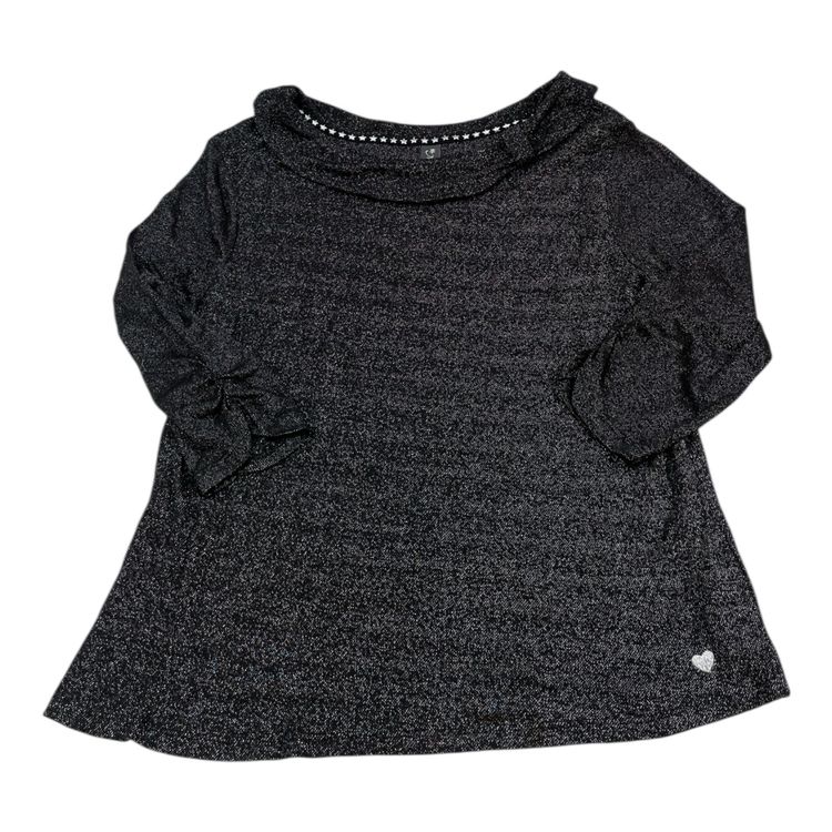 Other Black Long Sleeve Top With Ruffle Neckline product image