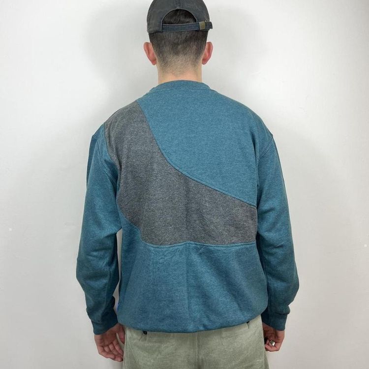 Reworked green and grey ASICS sweatshirt 4