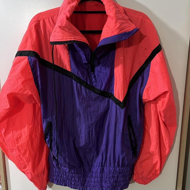 Vintage ski windbreaker retro jacket