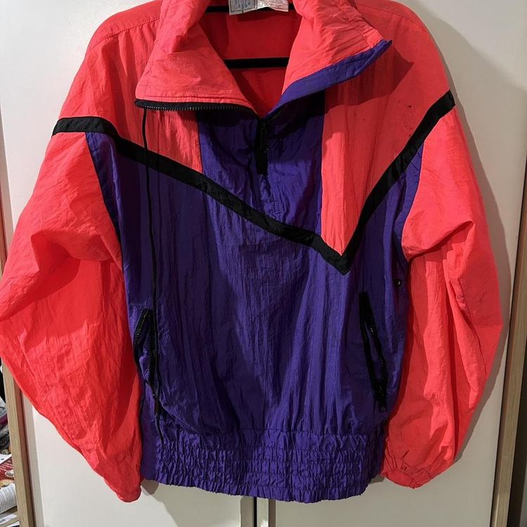Vintage ski windbreaker retro jacket image 3