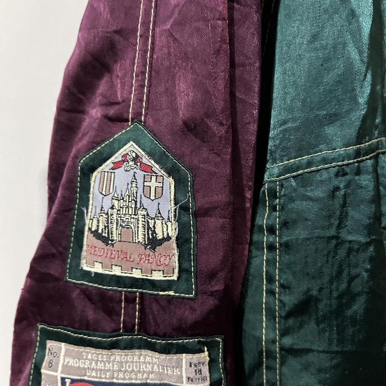Vintage retro hooded jacket patchwork olympics image 7