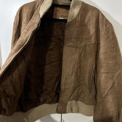 Vintage leather jacket tan 4