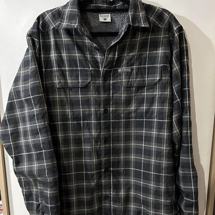 Vintage Columbia Workwear Flannel Shirt with fluffy inside