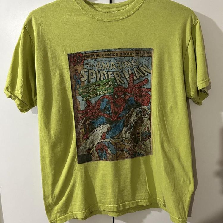 Vintage spider man print t shirt