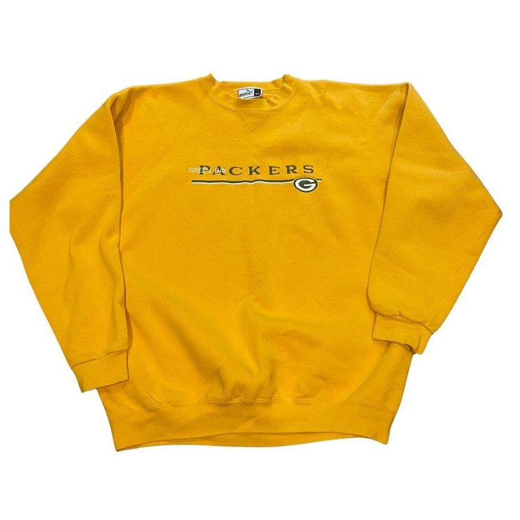 Green Bay Packers Puma NFL yellow sweatshirt XL