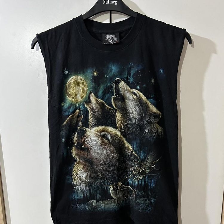 Other Vintage rock metal rock wolf moon t- shirt product image